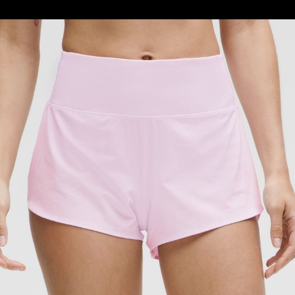Lululemon Speed Up High Rise Pink Shorts 4” Size 8 - Picture 4 of 12